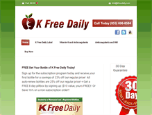 Tablet Screenshot of kfreedaily.com